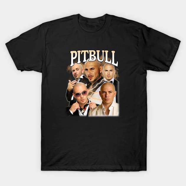 Retro Pitbull Mr World T-Shirt by  ABHDArts